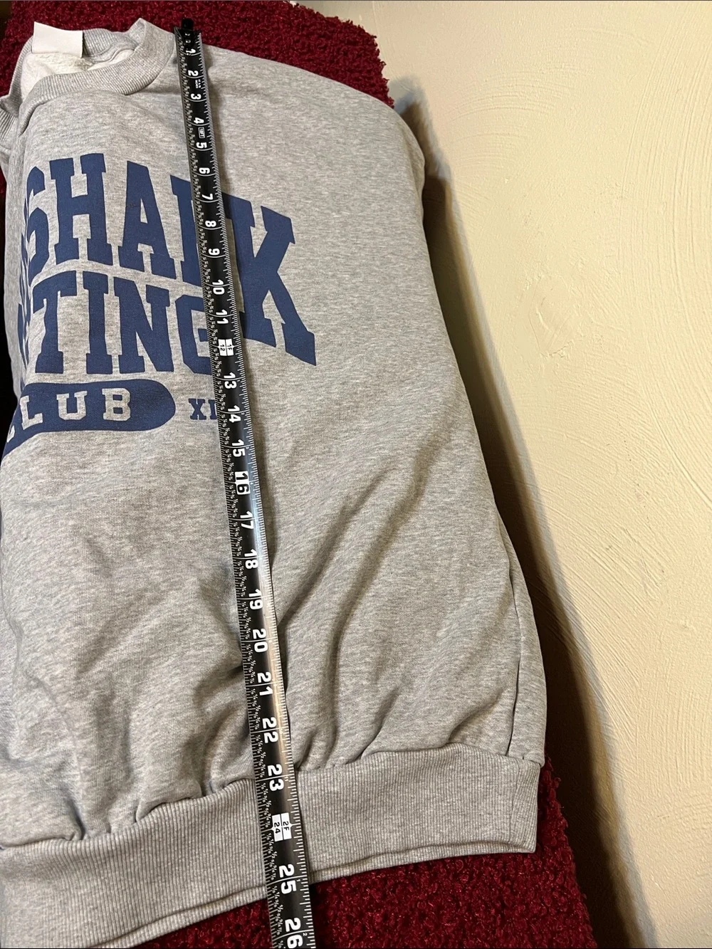 Gymshark Oversized Gray & Blue Crewneck Sweatshirt Large - Picture 8 of 8